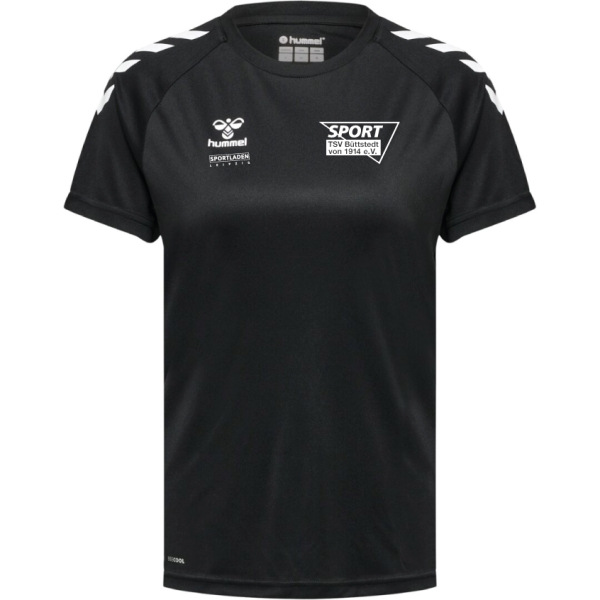 Damen Trainingsshirt TSV1914 - Hummel Core XK Poly Shirt - Schwarz